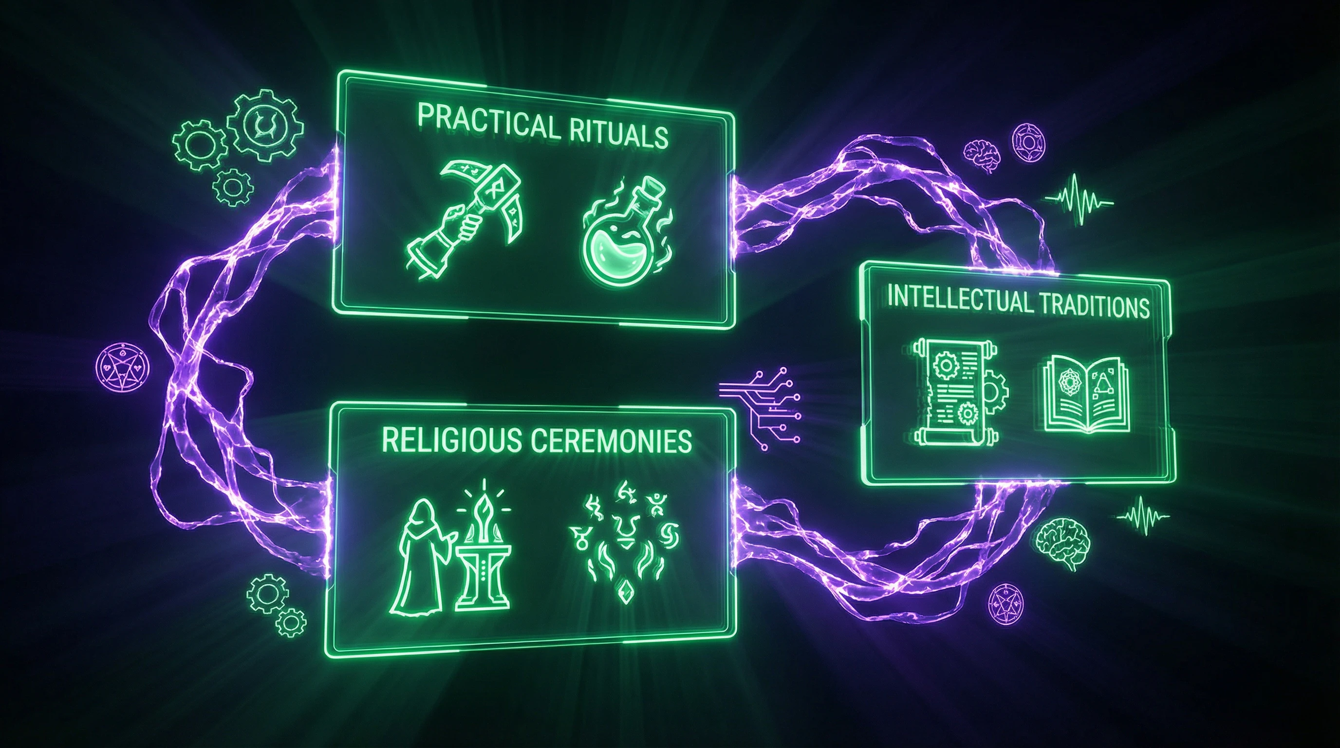 Typology of magical practices according to academic classification