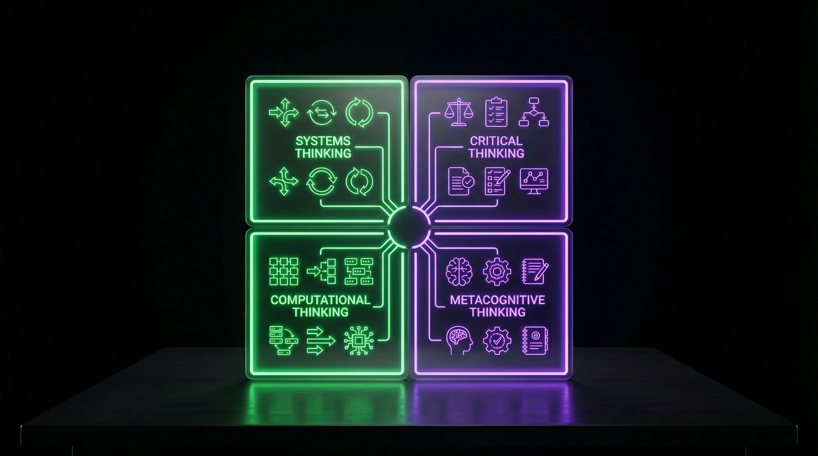 Taxonomy of thinking tools with four main categories