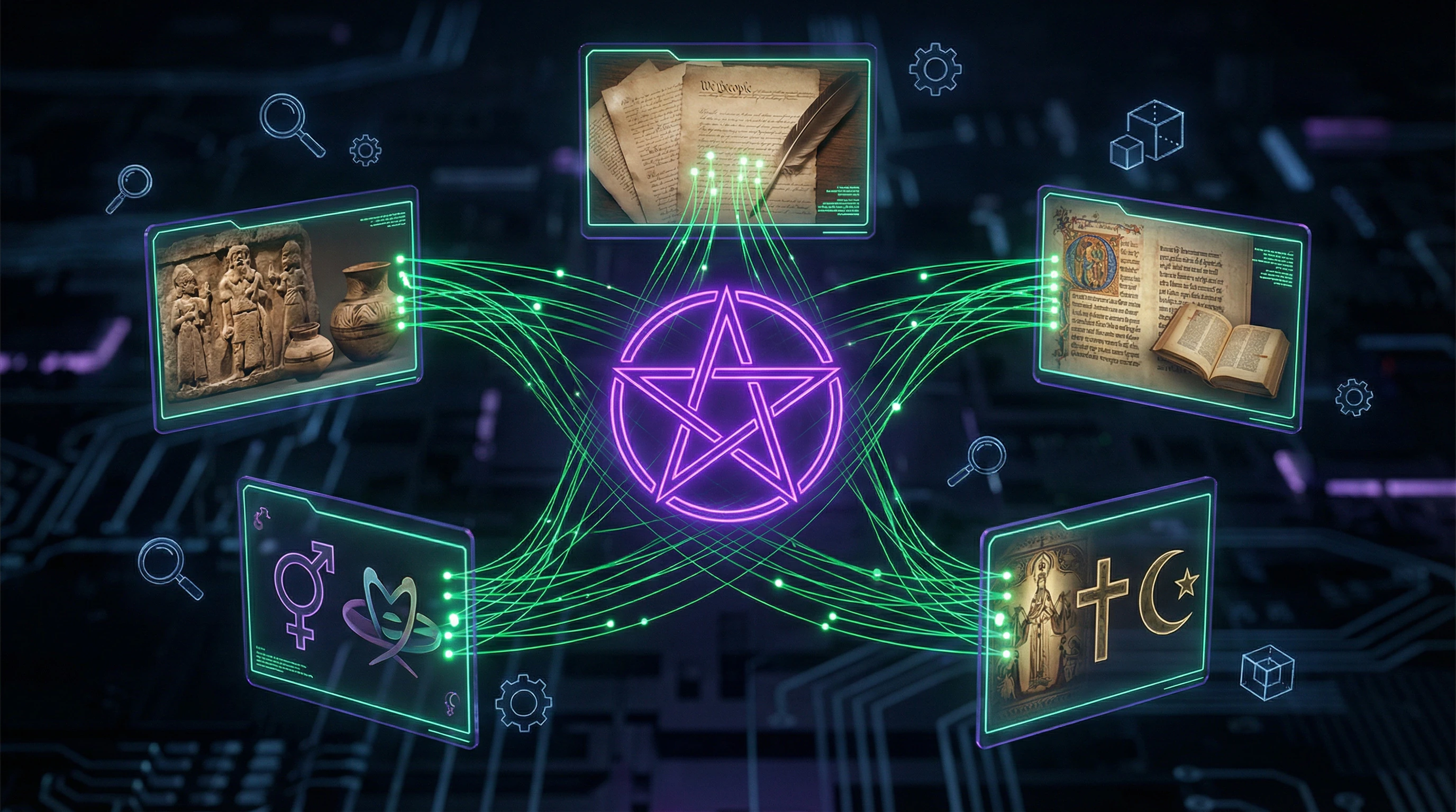 Diagram of interdisciplinary approaches to studying witchcraft